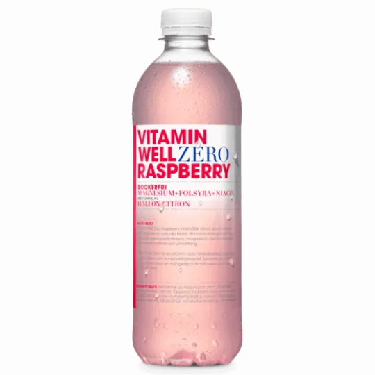 Vitamin Well Sockerfri Raspberry 500 ml