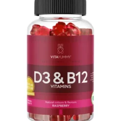 VitaYummy D3 & B12 Raspberry 60 gummies