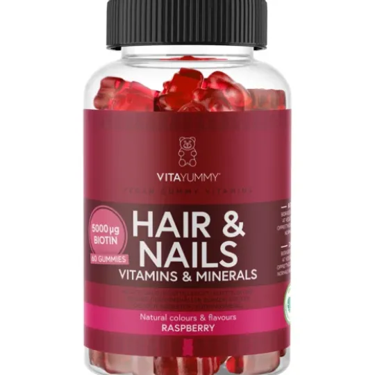 VitaYummy Hair & Nails Raspberry 60 gummies