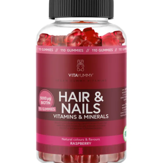 VitaYummy Hair & Nails Raspberry 110 gummies