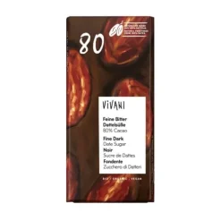 Vivani Mörk Dadelsocker 80% 80 g