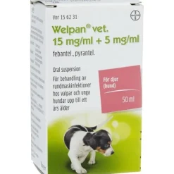 Welpan vet. oral suspension 5 mg/ml+15 mg/ml 50 ml