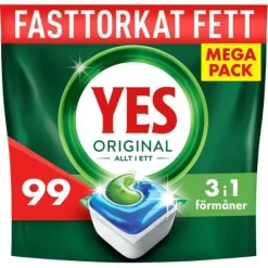 YES Original All In One Maskindisktabletter 99 st