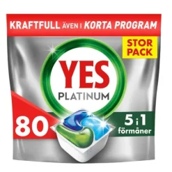 YES Platinum All In One Maskindisktabletter 80 st