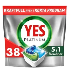 YES Platinum All In One Maskindisktabletter 38 st
