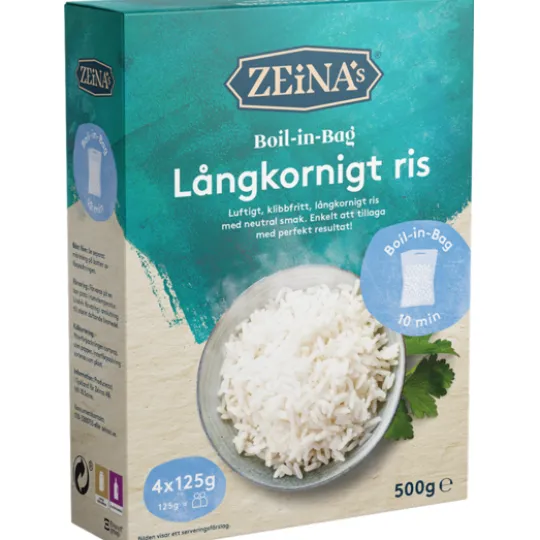 Zeinas Boil-in-Bag Långkornigt ris 4 x 125 g