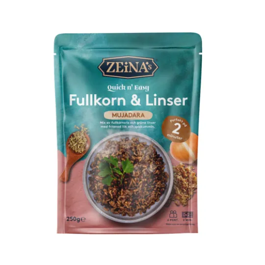 Zeinas Fullkorn & Linser Quick n' Easy 250 g