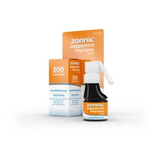 Zonnic Pepparmint, munhålespray 1 mg/spray 200 doser